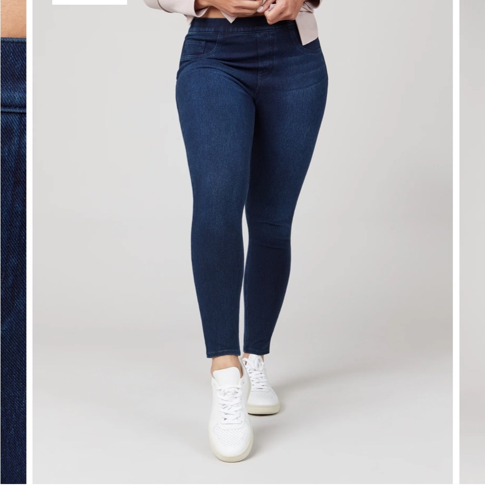 Spanx Jean-ish ankle leggings never worn